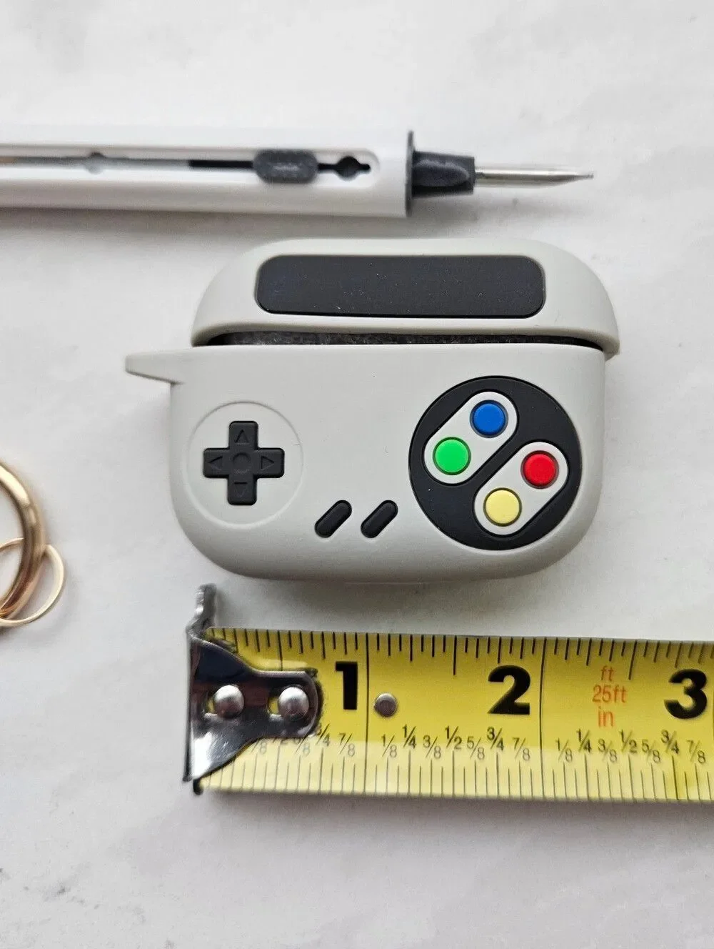 Retro Game Controller Airpod Case With Keychain